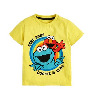 Jumping meters Summer Baby Tees Tops Cotton Cartoon Animals Print Selling Kids T shirts for Boys Girls Clothing 210529