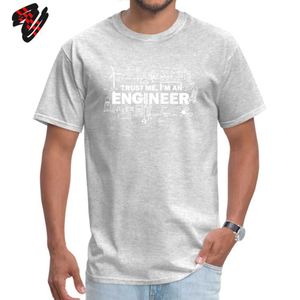 T-shirt per la festa del papà da uomo Trust Me I Am An Engineer Tshirt Geek Male Tops Lettera Math Equation Stampa Tees Custom Students Fun 210721 4918