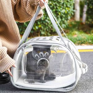 Taşınabilir Kedi Sırt Çantaları Kedi Seyahat Alanı Kapsül Açık Omuz Çantası Pet Taşıma Çantası Küçük Köpekler için Taşıyan Kediler 211120
