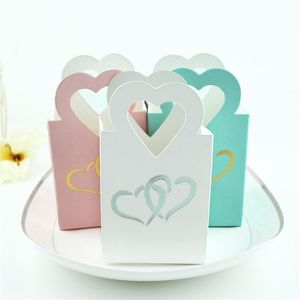 Hollow Cut Heart Shaped Candy Box Valentine Day Wedding Festival Party Cookies Candy Container