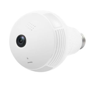 كاميرا IP اللاسلكية WIFI 960P Panoramic Cam Bulb Security Security Camera Remote Monitor 360 درجة عرض ثنائي الاتجاه الصوت التحكم في التطبيق