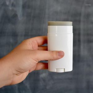 Bouteilles de rangement Bottes 2,5 oz 75 ml de conteneurs désodorants vides Bouteille de torsion en plastique rechargeable pour tube de cristal naturel bricolage cosmétique