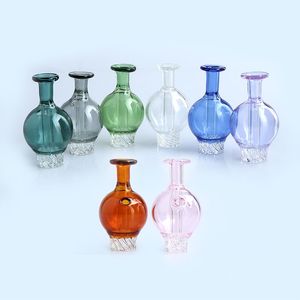 Beracky Smoking Colored Glass Bubble Carb Cap 30mmOD 8 Colors Heady Spinning Caps For Beveled Edge Quartz Banger Nails Water Bongs Dab Rigs