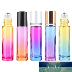 30 sztuk 10ml Gradient Kolor Szklany Essential Oil Perfue Butelki Butelki Baller Roll On Viales Travel Cosmetic Aromaterapy Container Cena fabryczna Ekspert Projekt