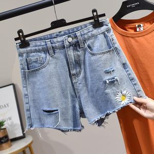 Mulheres de verão rasgaram calças curtas com bolsos altos jeans jeans shorts casuais jeans vintage