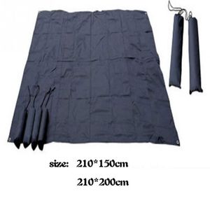 1 ADET Siyah Mavi Oxford Su Geçirmez Taşınabilir Narin Ekose Açık Piknik Oynamak Kamp Mat Tarpaulin Airbed Plaj Battaniye Y0706 Oyna