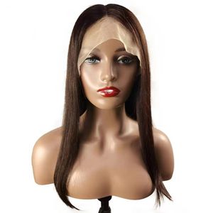 Laço completo Human Hair Front Wig Bobo Perucas 130% Densidade Perruques de Chaveux Humanas 10 ~ 26 polegadas por DHL CX65441