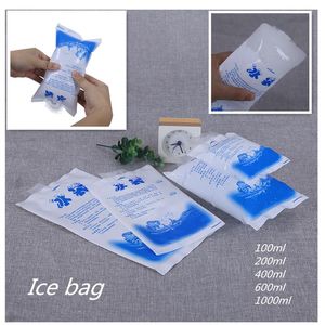 Newfood Fresh-Heeping Ice Bag Reusable Fryzer Pe Ice Pack Gel Mat Kylväskor Express Plastic Cooler Väskor Custom Logo Gratis Snabb EWD