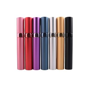 Butelki do przechowywania podróży Moda perfumy Spray Butelka Party Dostawy Atomizer Aluminium Kosmetyczne Pojemnik Sub-butelkowanie Mini 8-12ml WMQ781