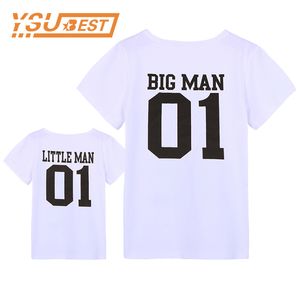 Dad and Son Matching Clothes Family Outfits Mommy Daddy Kid T-Shirt Children Tees Letter Printed Tops 210429