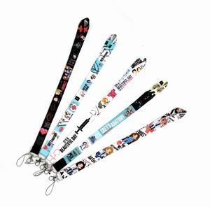 50st Cartoon Japan Anime Grey's Anatomy Neckrem Lanyards Badgehållare Rope Hänge Nyckel Kedjans Accessorie Ny Design Boy Girl Gåvor Små grossist