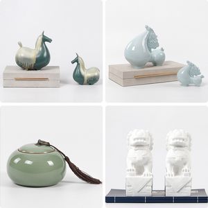 Novo Chinês Zen Cerâmica Pequena Decoração Do Escritório Estudo Soft Modelo Sala de Venda de Vendas