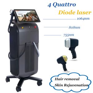 Diodlasmaskiner för hårreduktion eller depilation 755 808 1064 Ice Lasers Skinvårdslaserbehandling