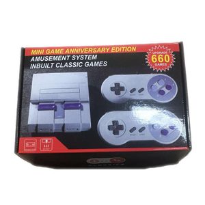 660 Wired Mini Game Anniversary Edition Inbuit Classic Games Arcade 4GB för US UK EU AU 4 Adapter versioner med låda