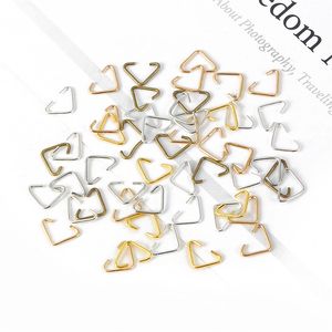 Wholesale jump rings for jewelry resale online - 100pcs set Triangle Loops Jump Rings x10mm Split Ring Jewelry Connector Findings Accessories for Jewelry Making Q2