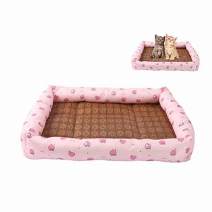 Wholesale litter furniture for sale - Group buy Cat Beds Furniture Bed Mat Summer Cooling Square Pet Anti Slip Litter Puppy Kitten Pad Pets Supplies Drop