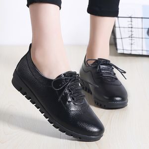 2021 mulheres sapatos apartamentos de tricô sapatos de plataforma sapatos calçados lisas lace up casual mulheres mocassins andando sapatos mais tamanho c0410