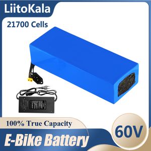 LiitoKala 21700 60V 40ah 50ah 30ah 20ah 35ah batteria al litio per bicicletta elettrica 2022 caricabatterie + 60V5A più popolare