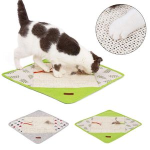 Wholesale toy nature for sale - Group buy Cat Beds Furniture Scratching Mat Nature Toys Blanket Sisal Scratcher Sofa Carpet For Cats