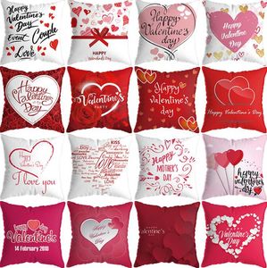 Caso de travesseiro amor lance pillowcovers dia dos namorados amor 18inch cufion capa para sofá cadeira sala de escritório casa decoração