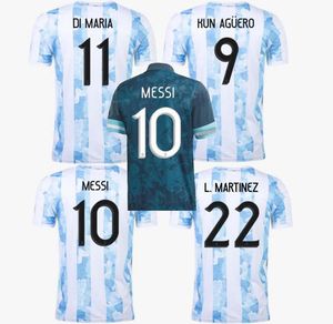 2021 World Cup Dybala Soccer Jerseys Messi Home Weg Di Maria Aguero Thaise Kwaliteit Argentinië Voetbal Shirts