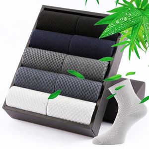 Paar Plus Size Business Socken aus Bambusfaser für Herren, Lederschuhe, formelle Kleidung, Büro, Reisen, atmungsaktiv, schwarz, kurz, für Herren