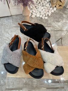 Maomao brev Flatbottnade Kvinnors Sandaler Europeisk och Amerikansk stil Högkvalitativ Multi-Färgpaket Komplett Storlek 35-41