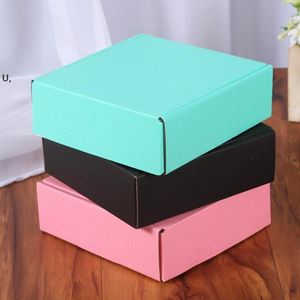 Caixas de papel ondulado Caixa colorida embalagem caixa de embalagem quadrada 15 * 15 * 5 cm por mar rrb14396