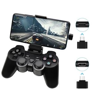 Gamepad sem fio android para telefone android/pc/ps3/caixa de tv joystick 2.4g usb joypad controlador de jogo para xiaomi smart phone