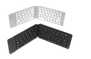 Slim portátil Bluetooth dobrável teclado recarregável dobrável keypad para telefone tablet