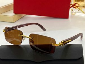 Summer Sunglasses For Men and Women style 8101015 Anti-Ultraviolet Retro Plate Frameless fashion Eyeglasses Random Box