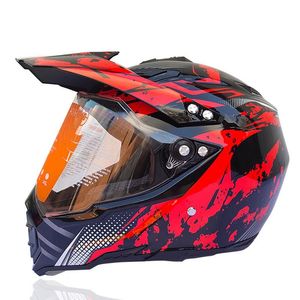 Kaski motocyklowe Kask Off Road Motorcross Dirt Dirt Bike Track Capacete de Motocicleta Cafe Racer Enduro Professional Cascos