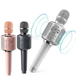 Przenośne przenośne mikrofon Bluetooth do ładowania bezprzewodowego mikrofonu karaoke dla domu KTV Prezentacja Wsparcie śpiewu TF z pudełkiem detalicznym Wysokiej jakości