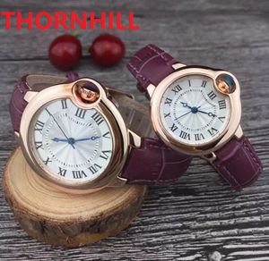 women round roman dial leather quartz fashion mens watches auto date men dress designer watch wholesale male gifts Dress Party Clock factory montre de luxe