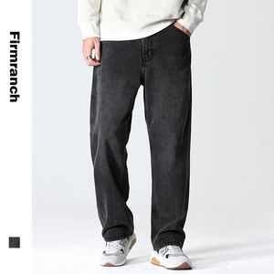 Firmranch /Women Black Straight For Casual Homme Loose Play boy Jean Large All Match Men Jeans Pants