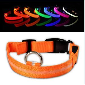 Pet Dog Puppy Collars luminous led collar battery version Fashion Multi colors for large medium and small