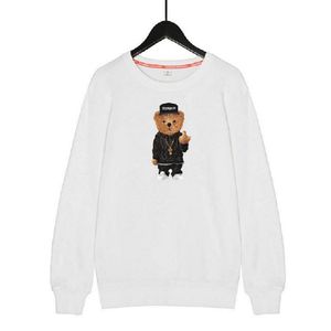 Tide brand autumn men's polos round neck sweatshirt pullover Korean version of the trend printing bear loose sports and leisure