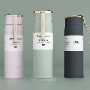 Insulated Flask Thermal Termos Travel Portable Eco-Friendly Fashion Water Bottle Cup Vacuum Thermo Stainless 450ml Steel The Y0915