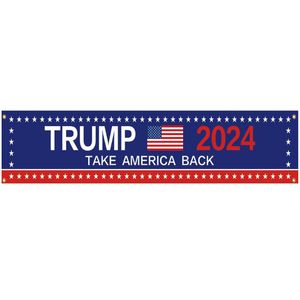 Szybki statek Donald Trump 2024 Flaga 300 * 50 cm Banner Weź Ameryka Back Flags