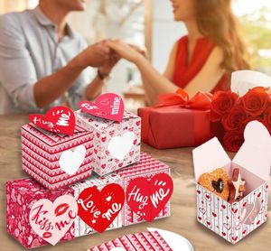 Party Supplies Valentinstag Umarmung Liebe Kuss mich rosa Kekse Geschenkbox Dreidimensionales Karton-Paar Geschenke Sn3323