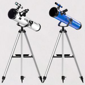 BELONA 35X-875X Professional Zoom Astronomical Telescope Adult Outdoor HD Night Vision Refractive Deep Space Moon Watching High Definition Monocular - Blue