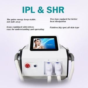 Permanent smärtfritt 2 handtag SH ALIGHT IPL HAIR REMOVAL ND YAG Laser Machine Skin Föryngringssystem