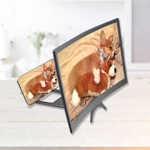 12inch Mobile Phone Screen Magnifier Bracket Enlarger Stand Eyes Protection Curved Folding Video Display Amplifier
