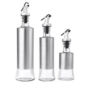 200/350 / 500 ml Hem Oljespray Glasflaska Förvaring Spice Holder Vinäger Dispenser Köksverktyg