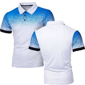 Golftennis Poloshirts voor heren Militaire stijl Reversoverhemden met korte mouwen Zakelijk Heren Top Tees Casual Camisa Jeugd Studenten Sportkleding Contrasterende kleuren Topshirts polo's