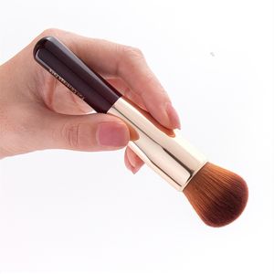 Begränsad full täckning ansikte Makeup Brush - HD Finish Vin-Red Powder Blush Cream Foundation Contour Beauty Cosmetics Tool