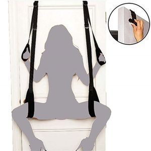 Sex Erotic Toys shop tool for Couples Sex Swing Soft Sex Furniture Fetish Bandage Love Adult game Chairs Hanging Door Swing Y0406