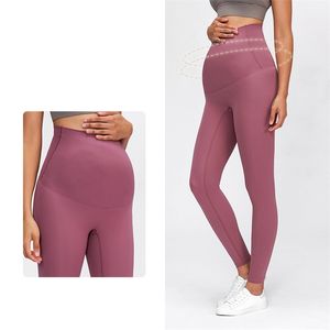 Rooftrellen 20% Spandex Vita alta Fitness Leggings Pantaloni maternità incinta Palestra Donna Gravidanza Casual 210925