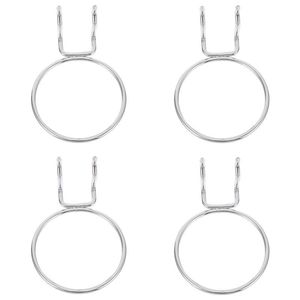 Hooks & Rails 4Pcs Pegboard Rings Display Board Hanging Cup Hanger Accessories Hook Holders Jar