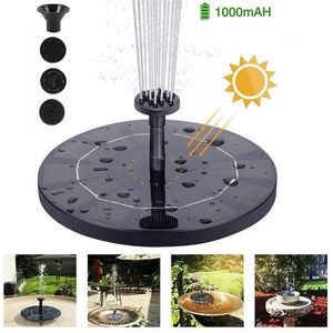 Solar Powered Water Fountain Pump Floating Bird Bath Garden Pond Watering Kit For Garden Decorations